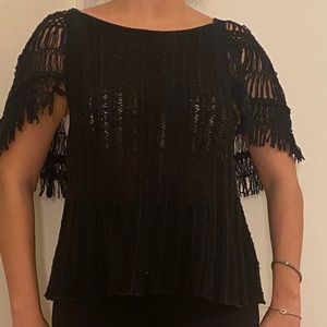 Y2K Knit Free People Blue Top in Medium